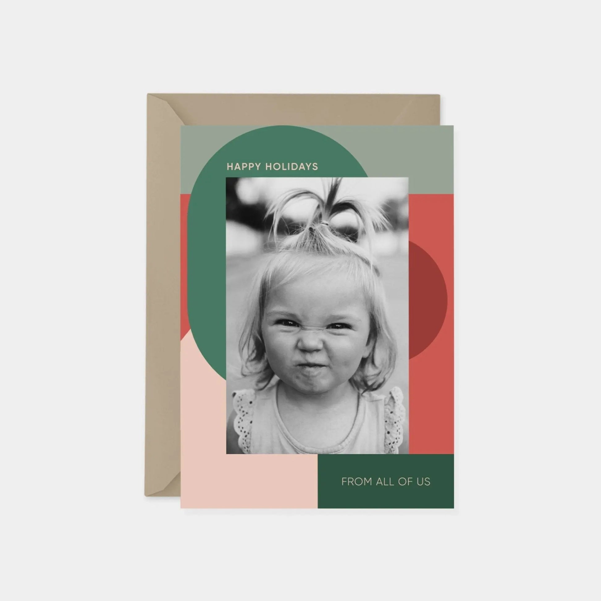 Big Geo Holiday Photo Card X