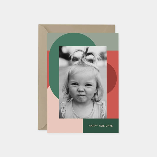 Big Geo Holiday Photo Card X