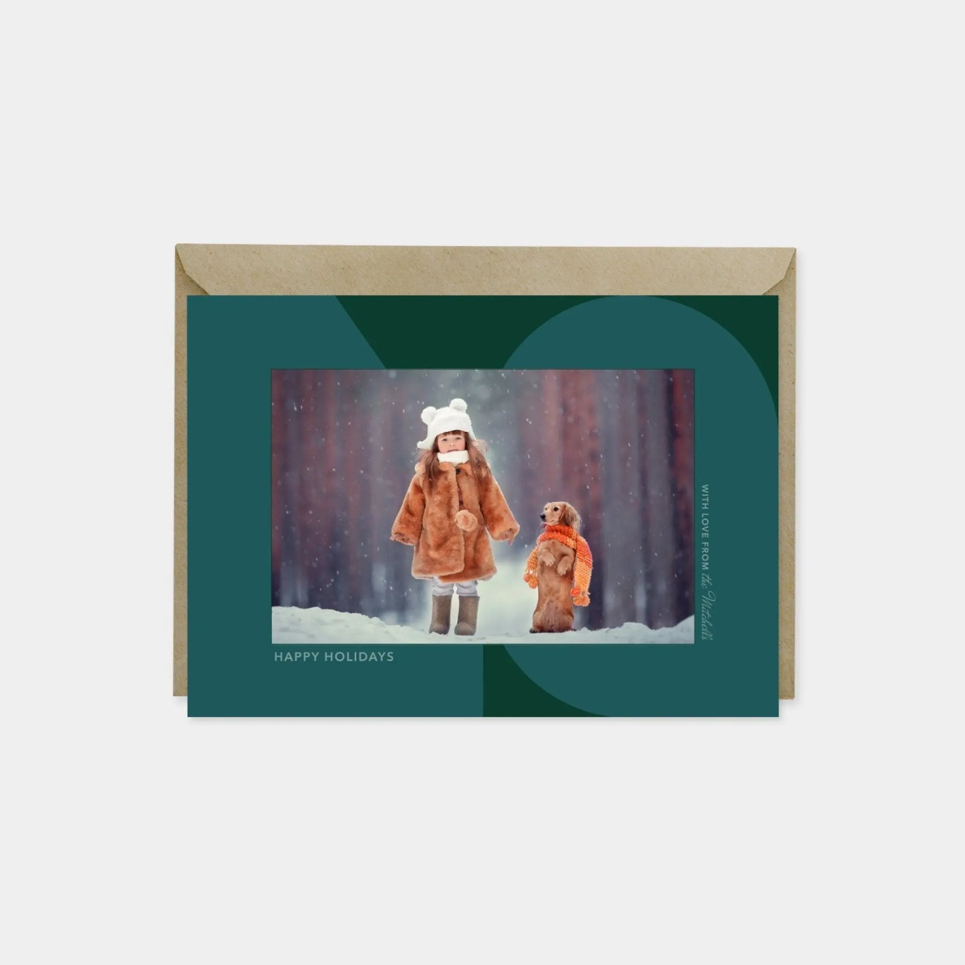 Big Geo Holiday Photo Card XI