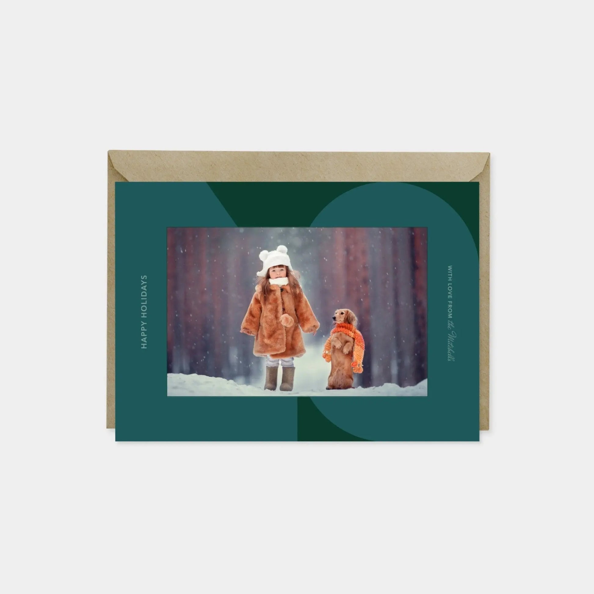 Big Geo Holiday Photo Card XI