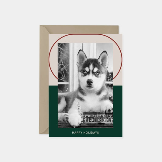 Big Geo Holiday Photo Card XIV