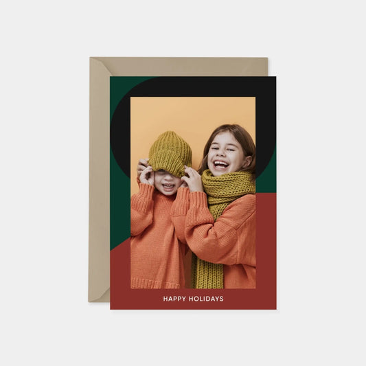 Big Geo Holiday Photo Card