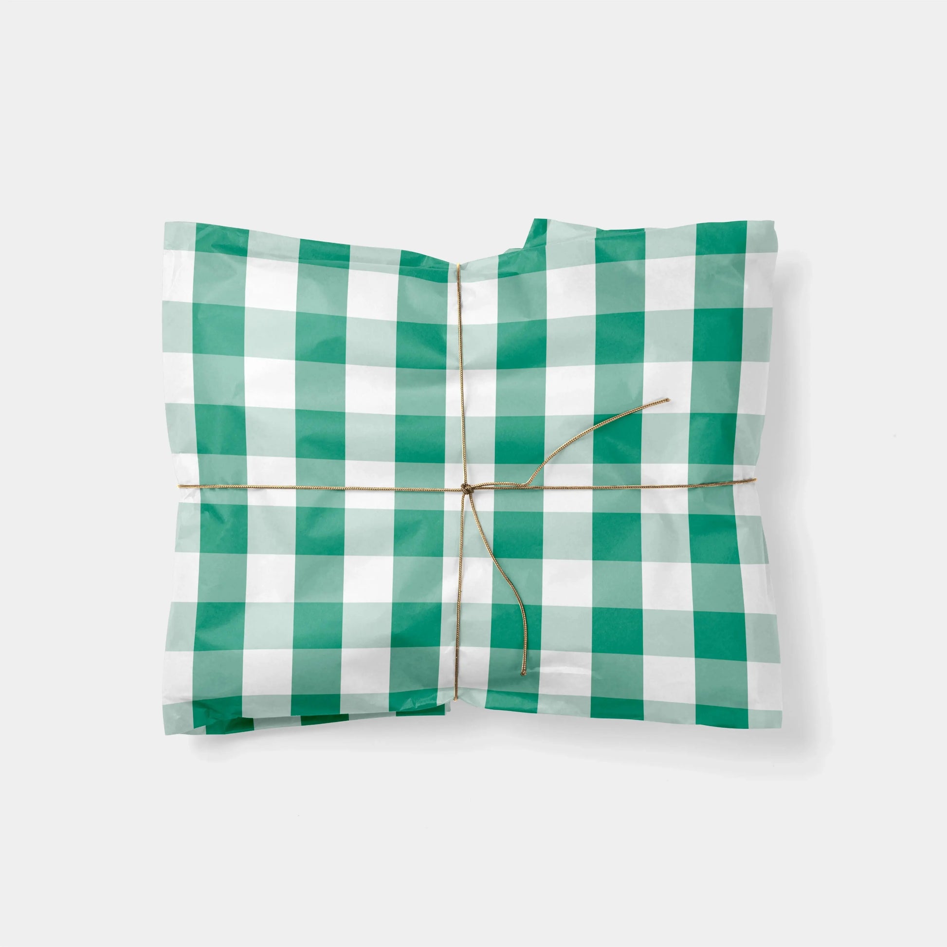 Big Green Gingham Gift Wrap