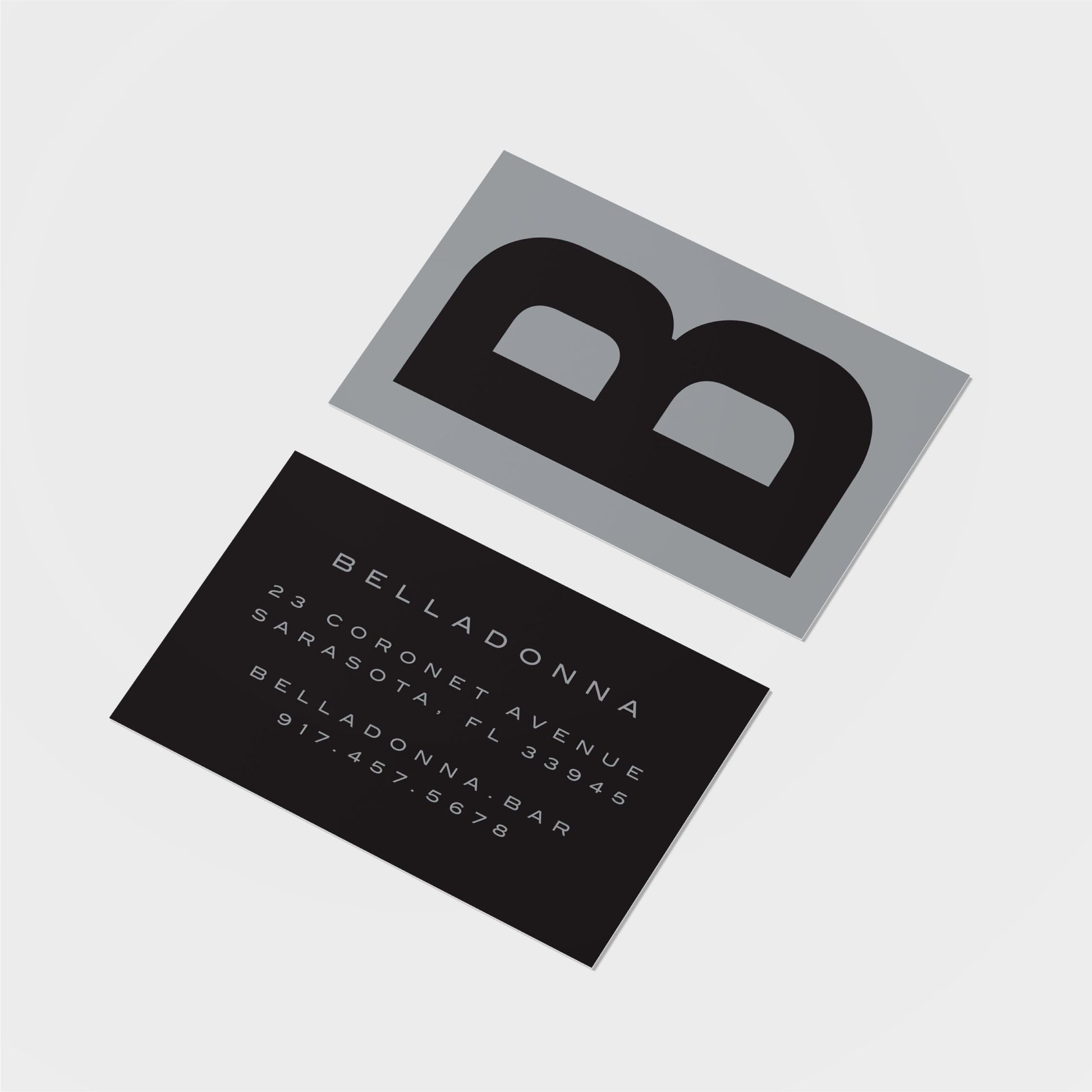 Big Letter Monogram Business Card III