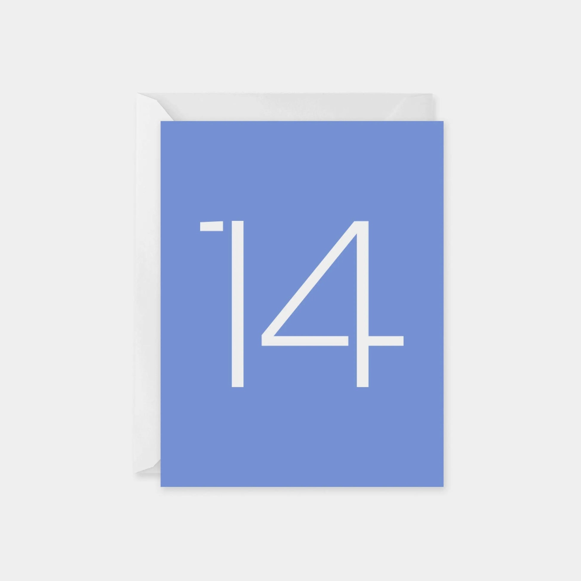 Birthday Age Card, Stencil Number