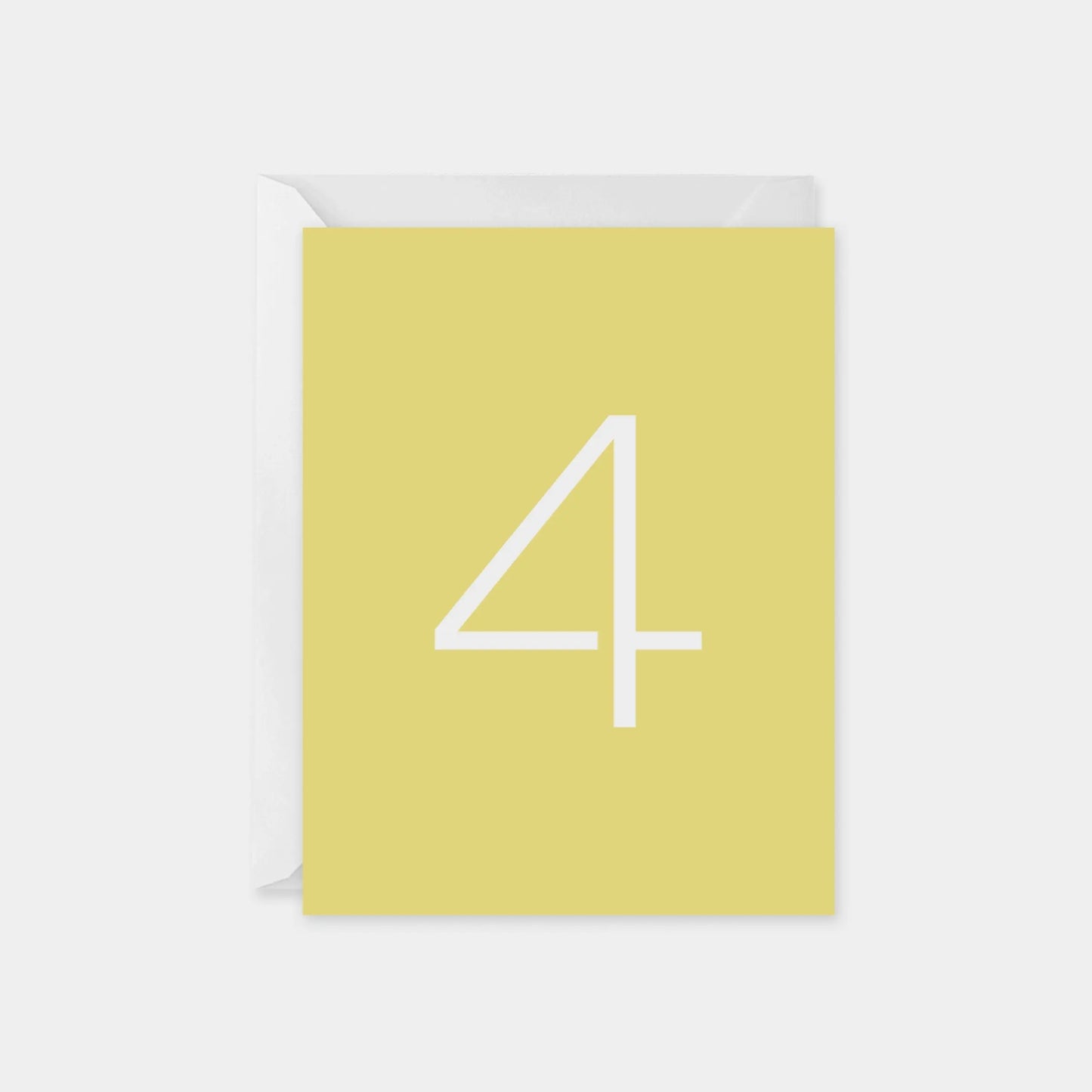 Birthday Age Card, Stencil Number