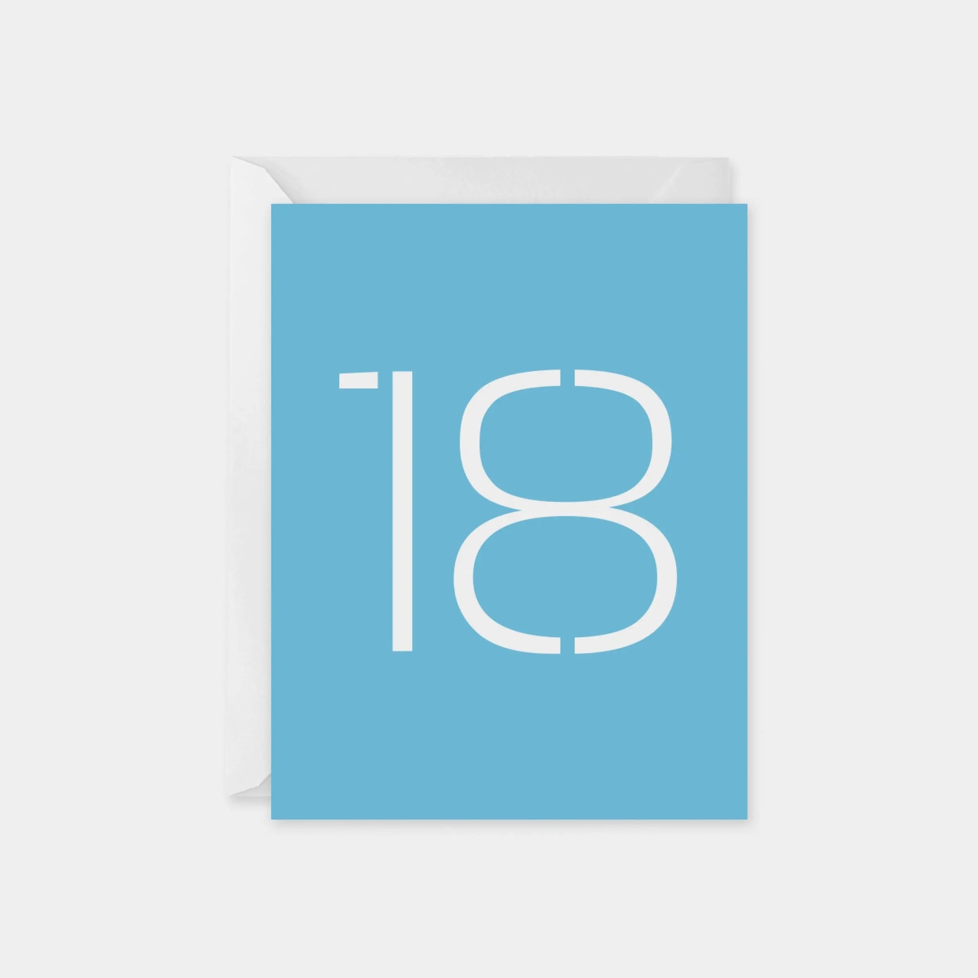 Birthday Age Card, Stencil Number