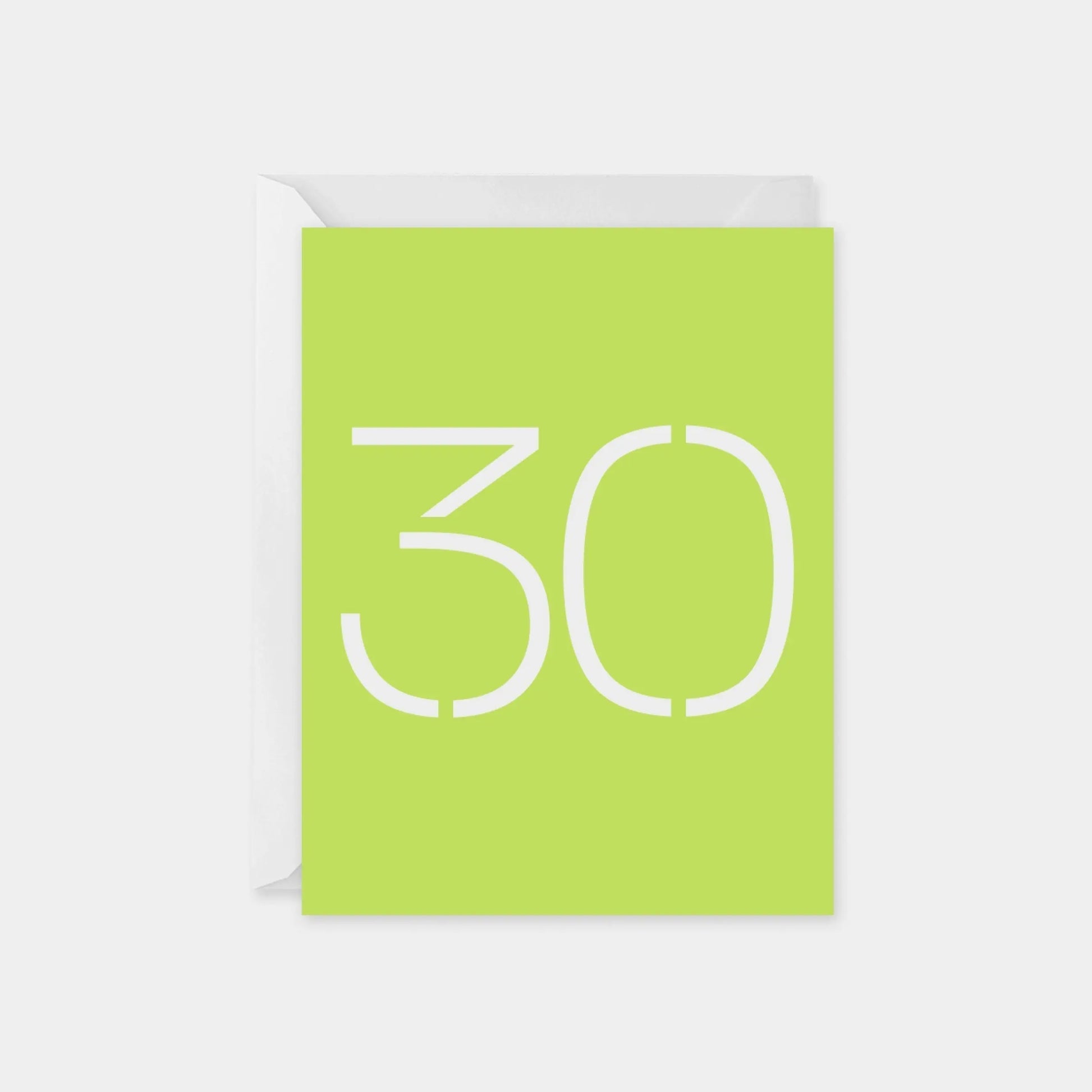 Birthday Age Card, Stencil Number