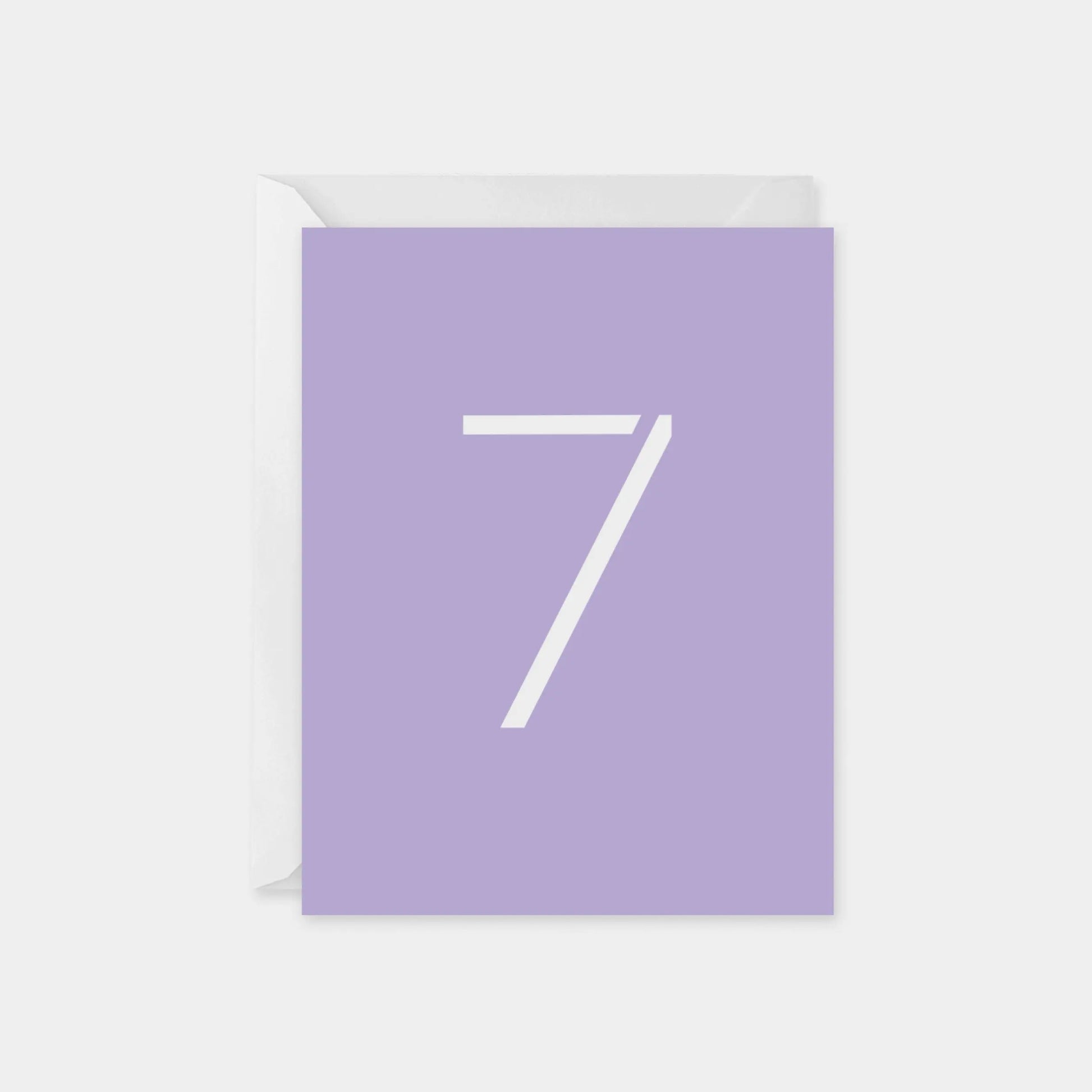 Birthday Age Card, Stencil Number