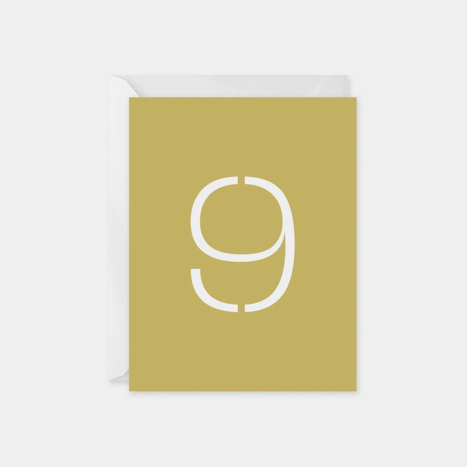 Birthday Age Card, Stencil Number