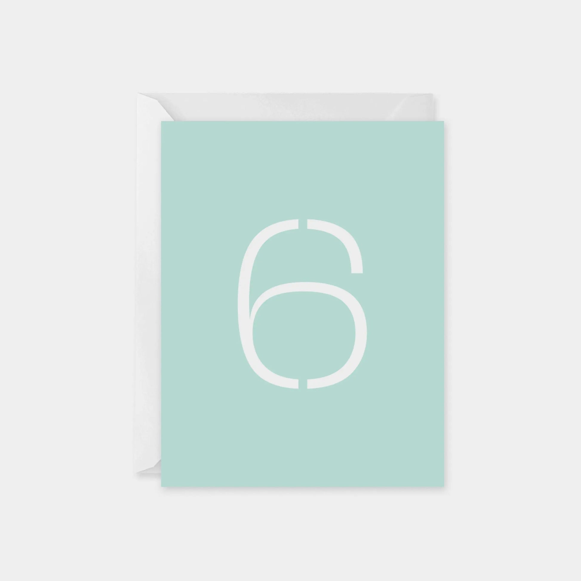 Birthday Age Card, Stencil Number