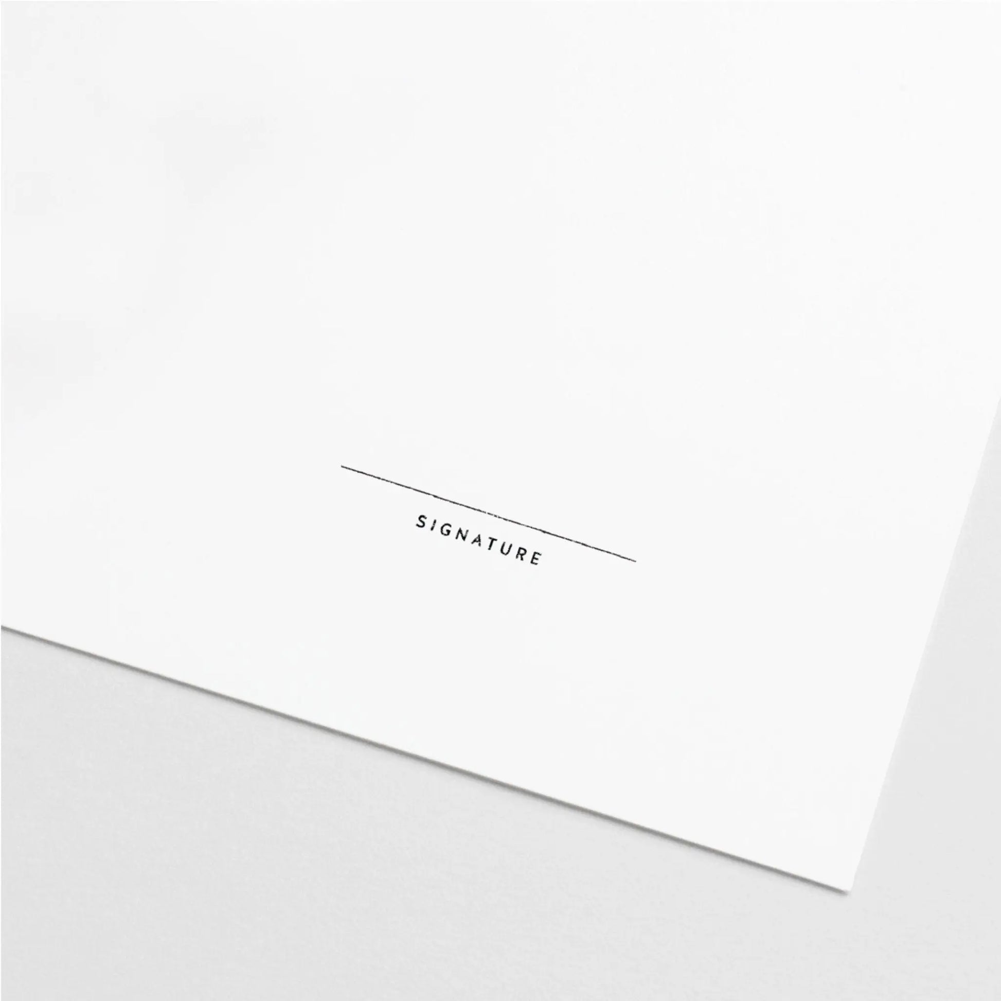 Blank Artist Signature Stamp II