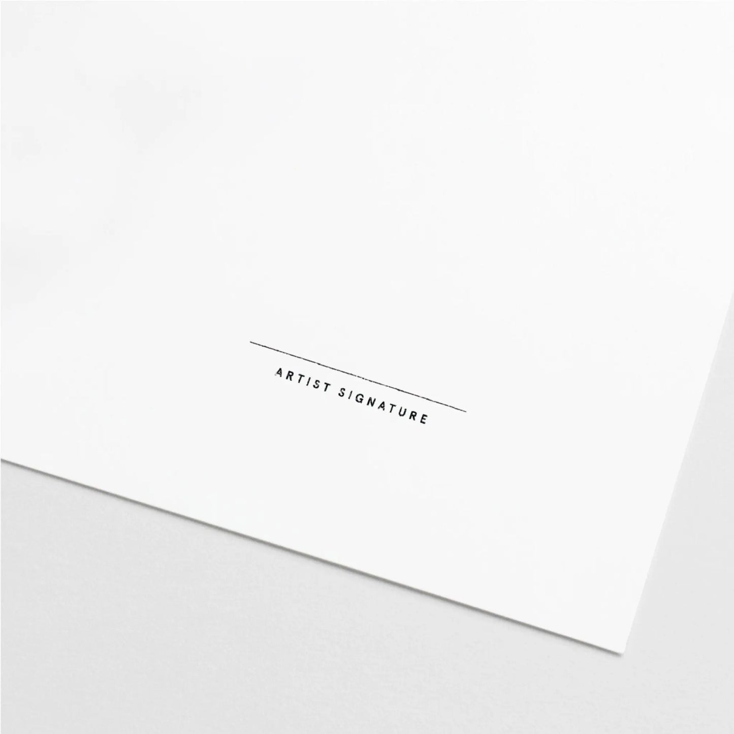 Blank Artist Signature Stamp