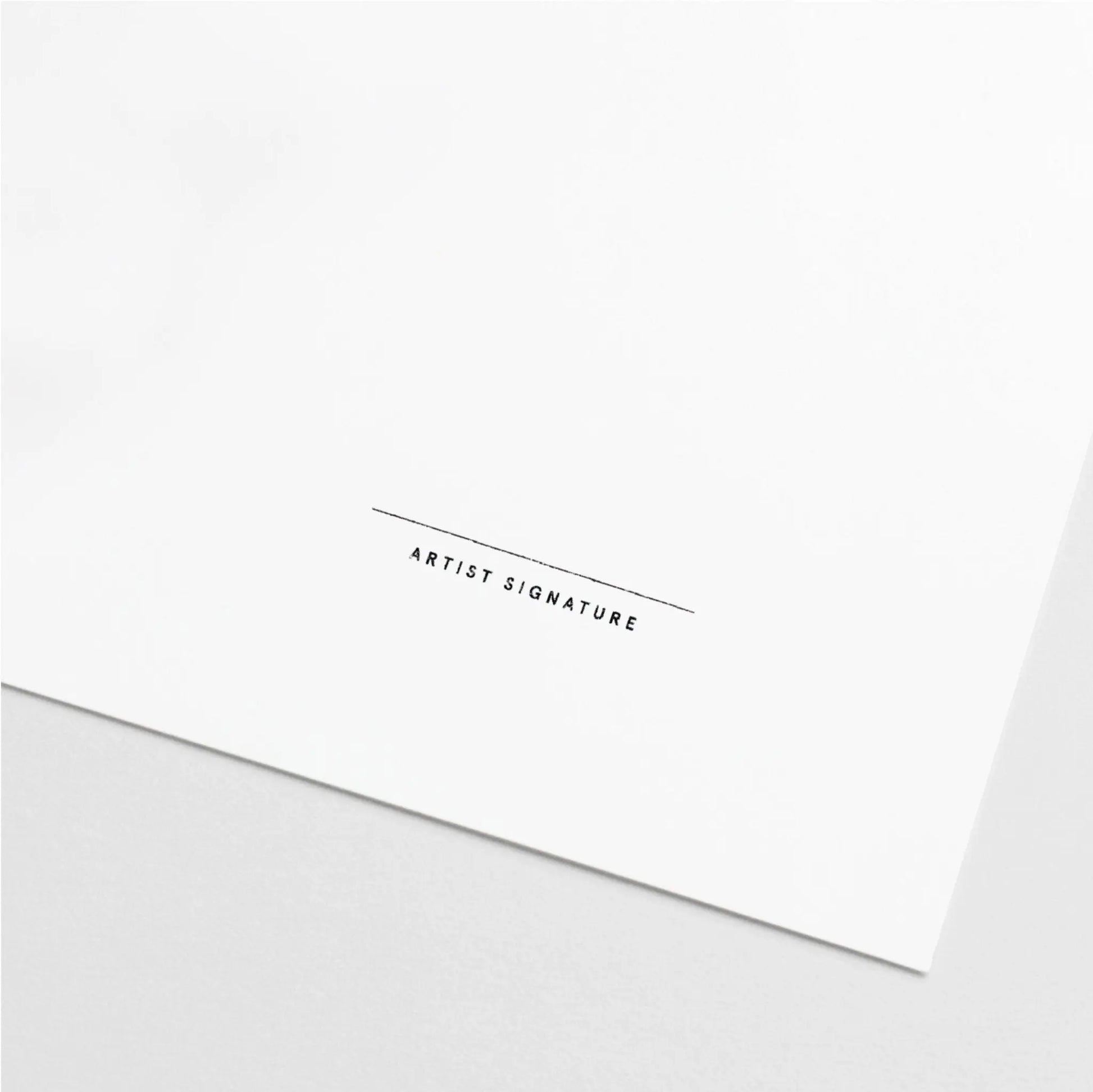 Blank Artist Signature Stamp