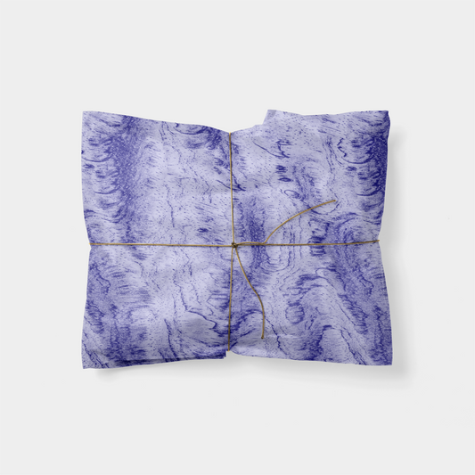 Blue Burl Wood Gift Wrap