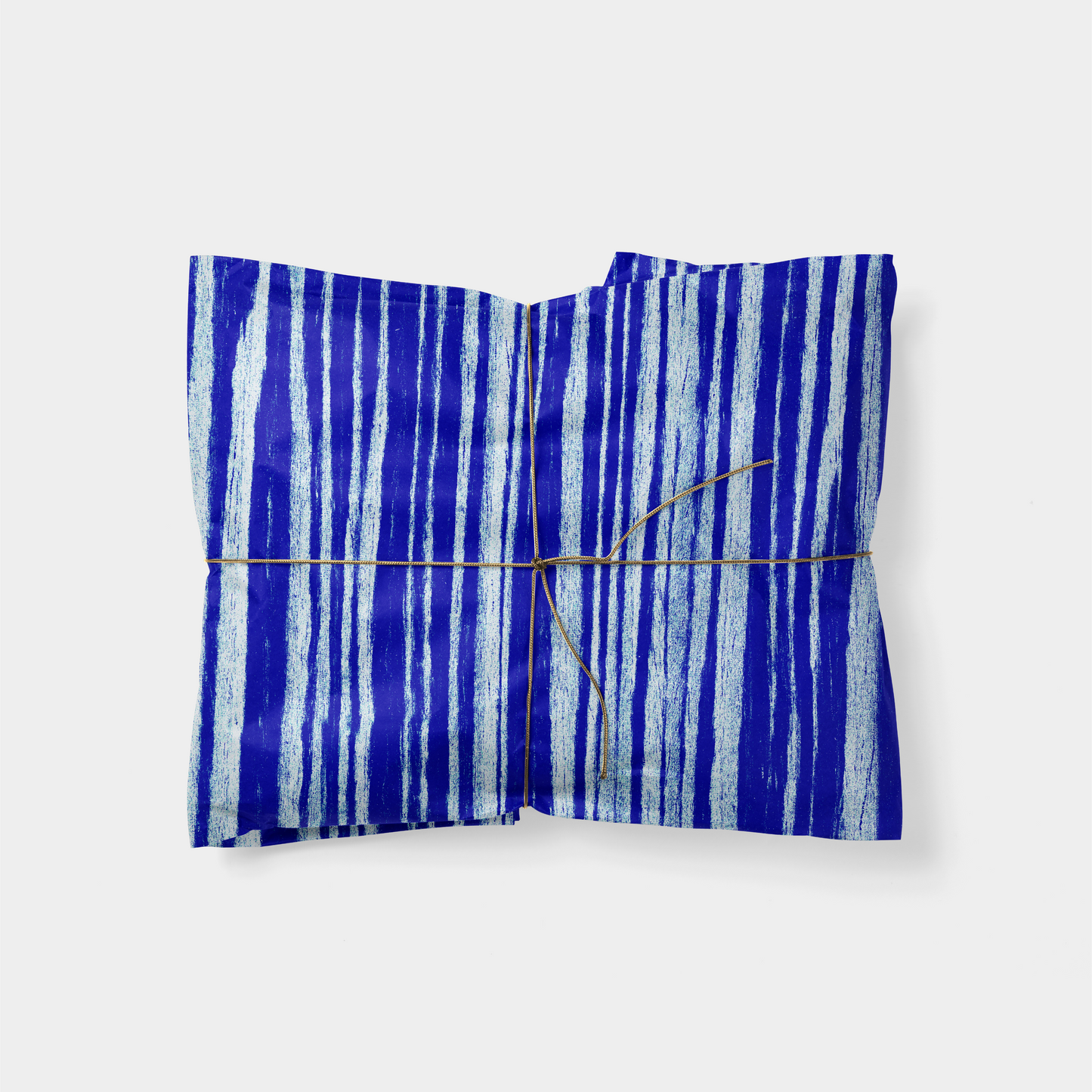 Blue Streaked Abstract Wood Gift Wrap