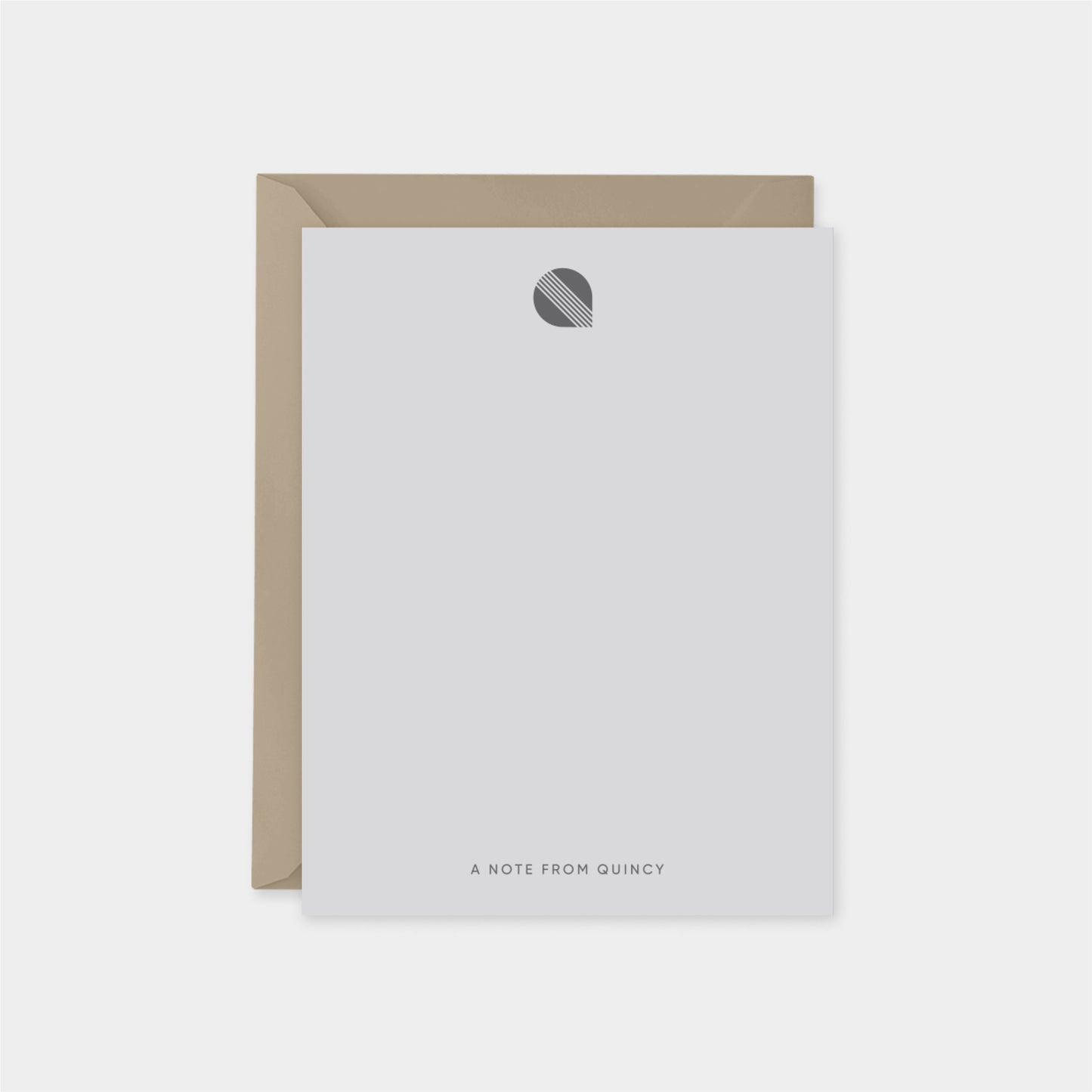 Boccaccio Font Monogram Note Cards IV