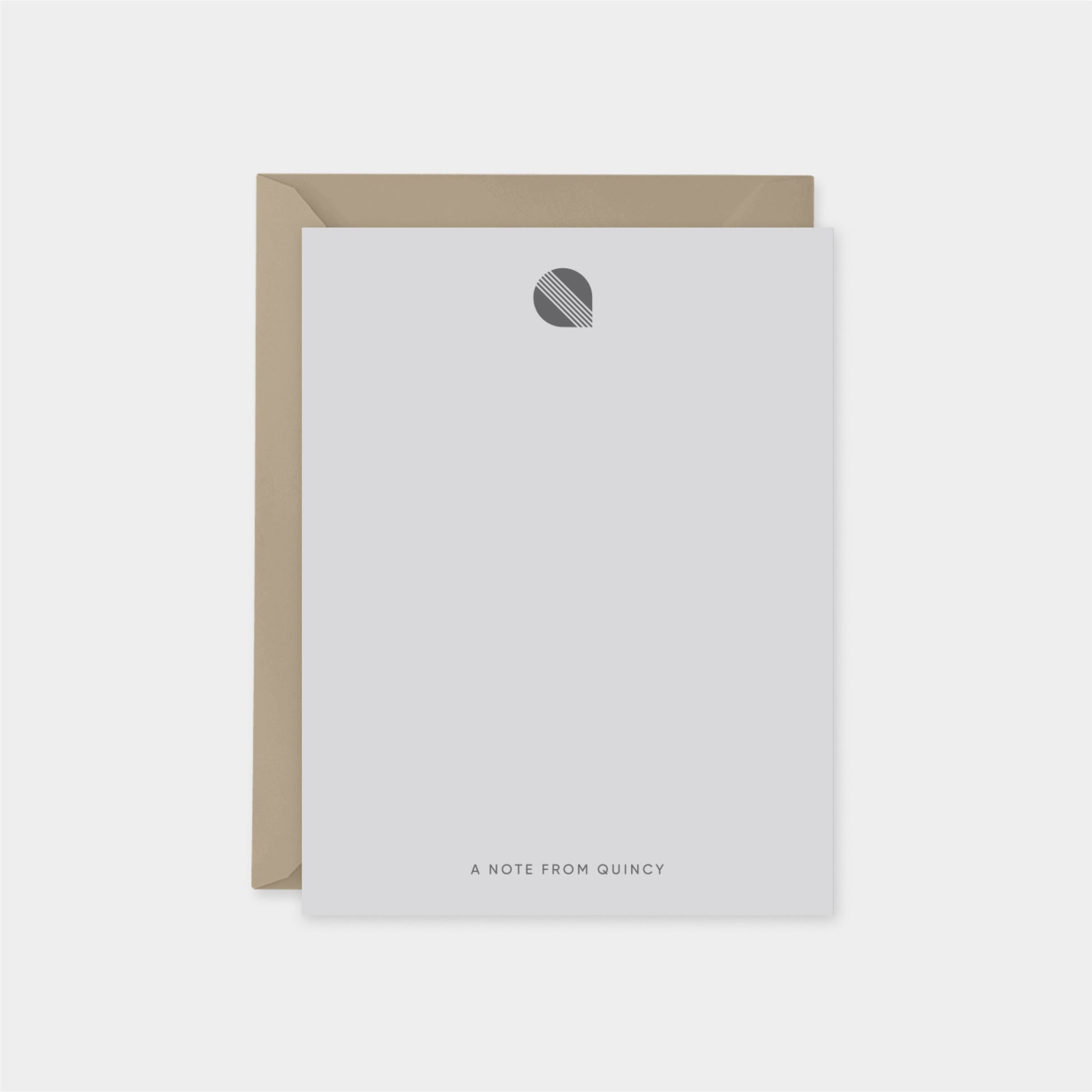 Boccaccio Font Monogram Note Cards IV