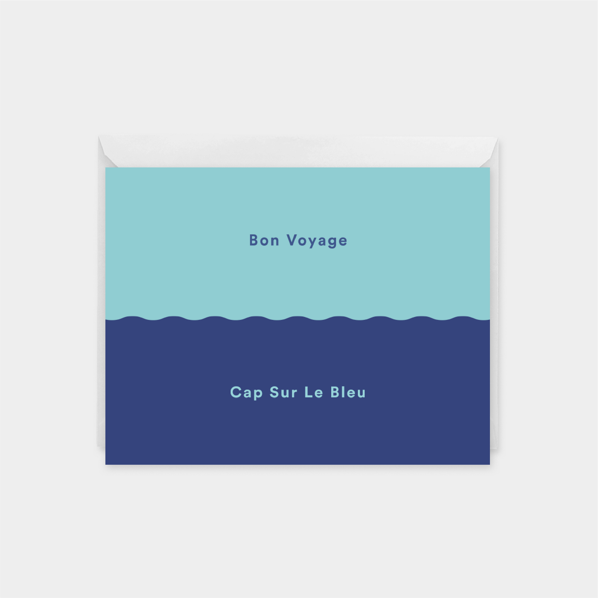Bon Voyage II "Cap Sur Le Bleu" Card