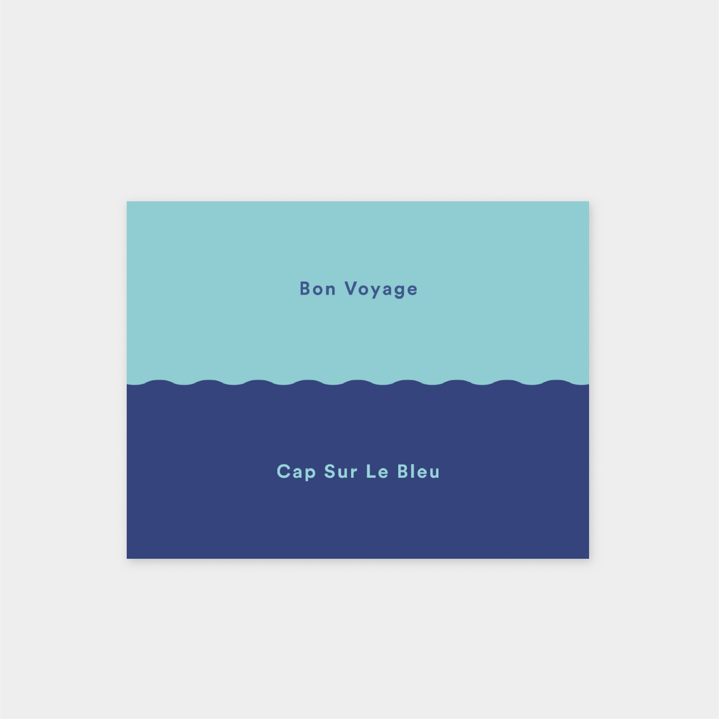 Bon Voyage II "Cap Sur Le Bleu" Card