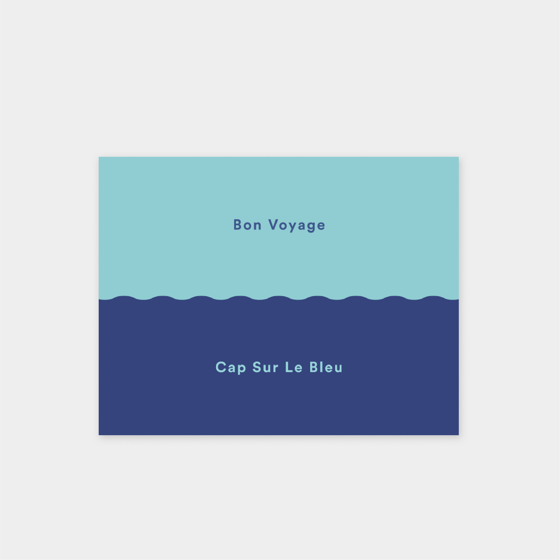 Bon Voyage II "Cap Sur Le Bleu" Card