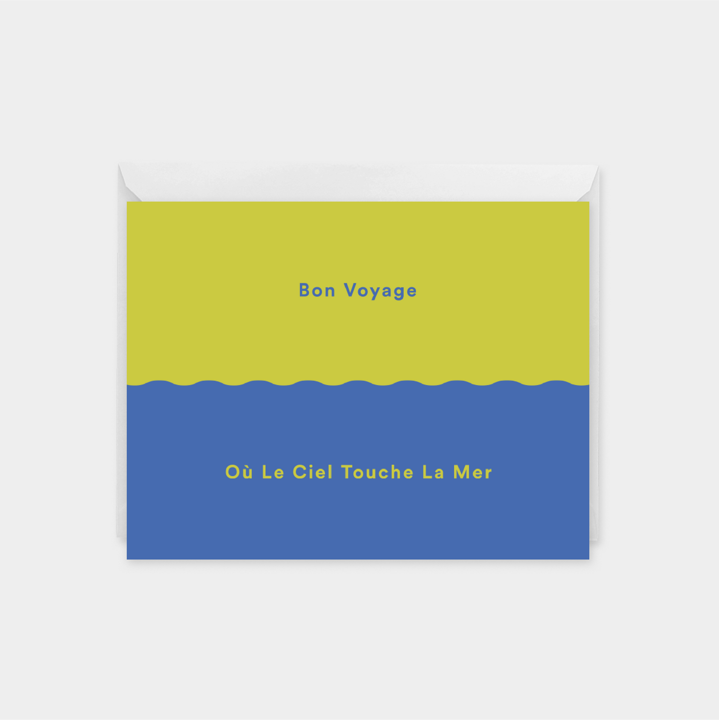 Bon Voyage III "Où Le Ciel Touche La Mer" Card