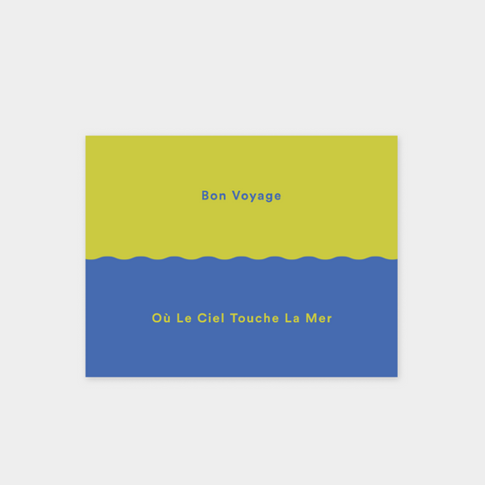 Bon Voyage III "Où Le Ciel Touche La Mer" Card