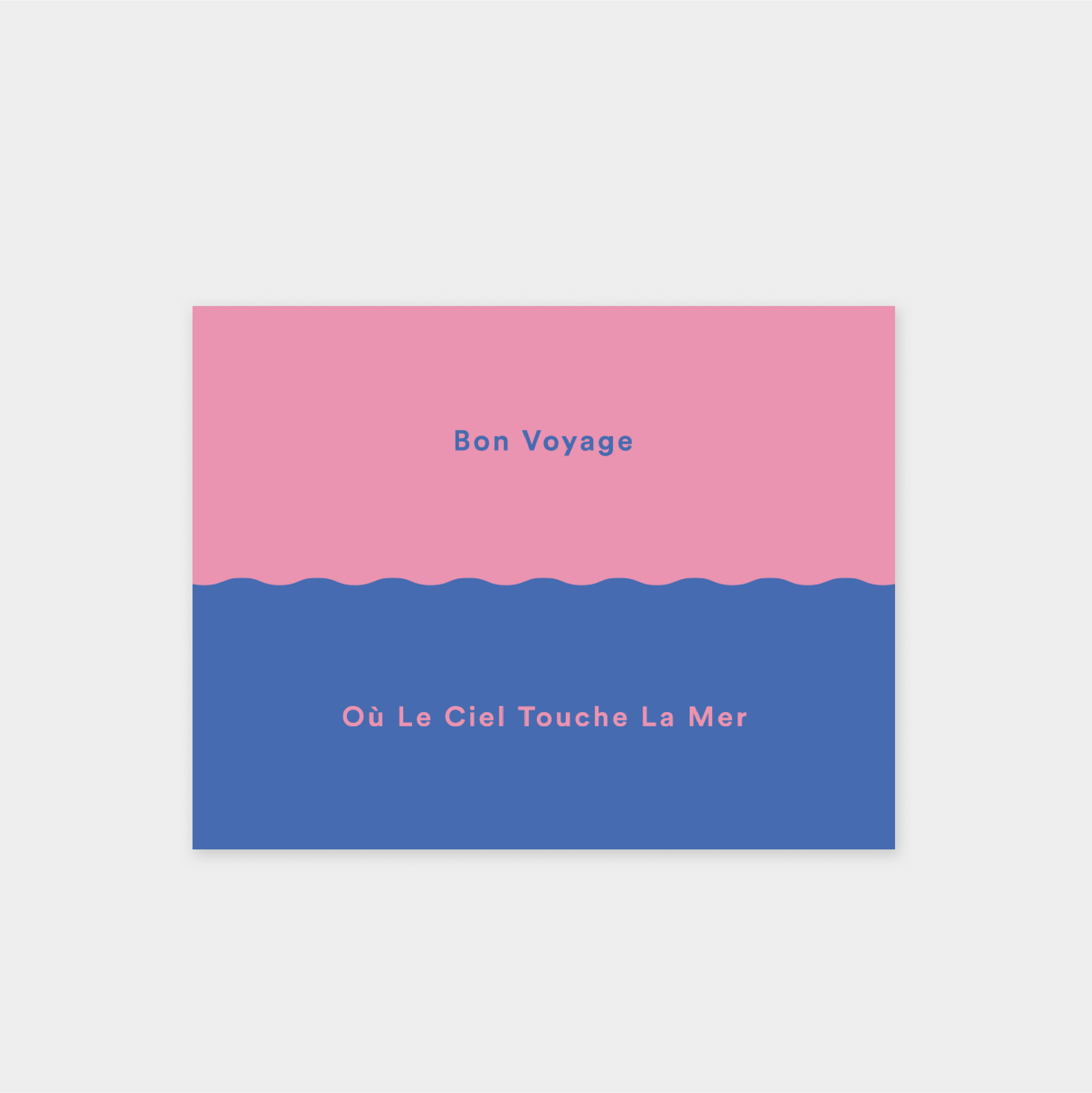 Bon Voyage IV "Où Le Ciel Touche La Mer" Card