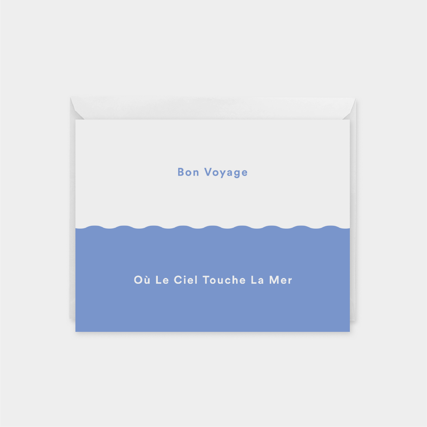 Bon Voyage VII "Où Le Ciel Touche La Mer" Card