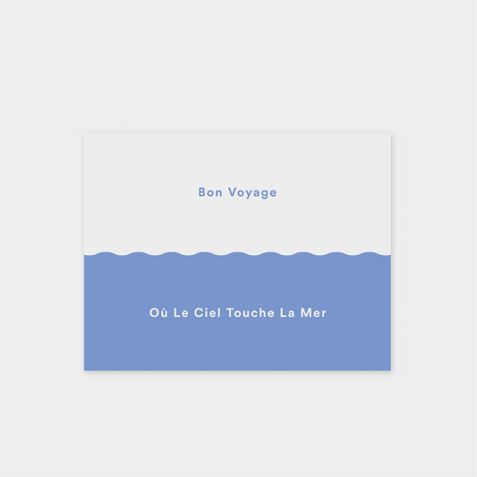 Bon Voyage VII "Où Le Ciel Touche La Mer" Card
