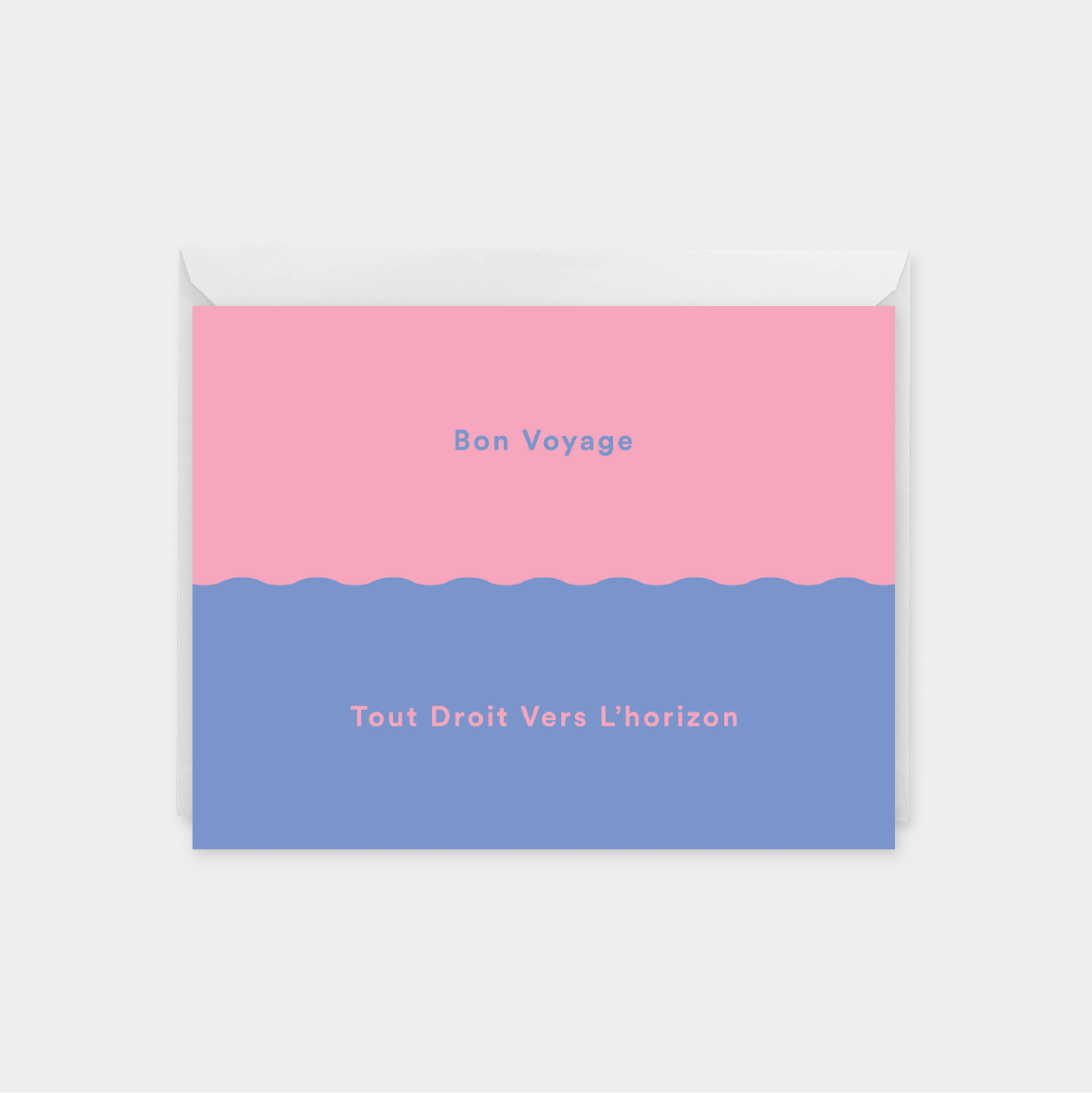 Bon Voyage VIII "Tout Droit Vers L’horizon" Card