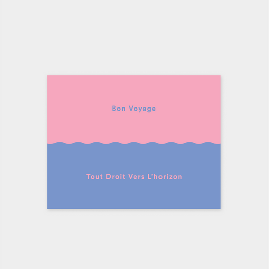 Bon Voyage VIII "Tout Droit Vers L’horizon" Card