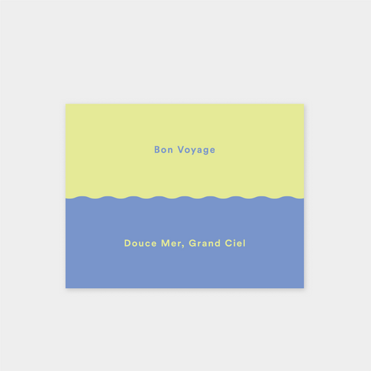 Bon Voyage X "Douce Mer, Grand Ciel" Card