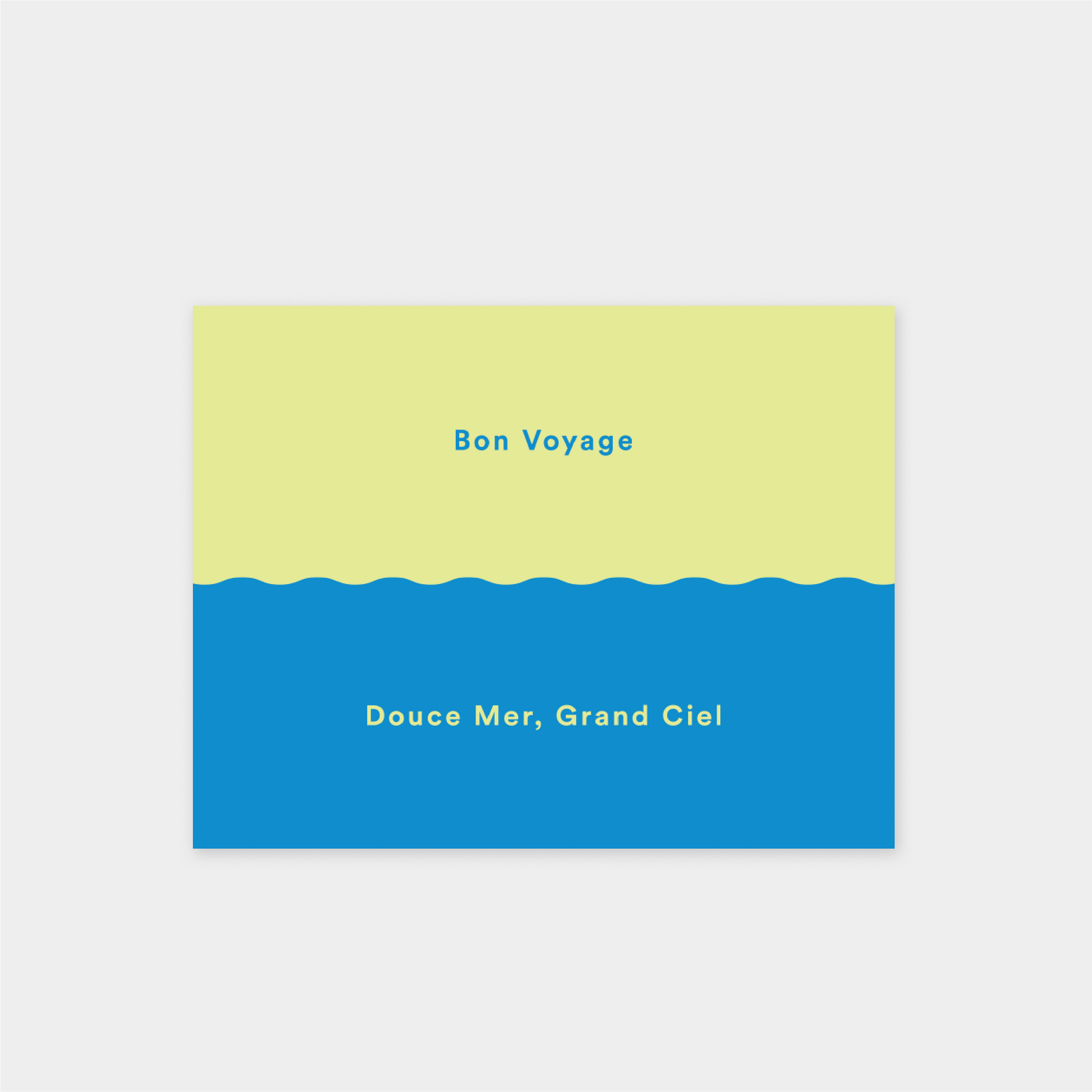 Bon Voyage XI "Douce Mer, Grand Ciel" Card