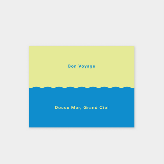 Bon Voyage XI "Douce Mer, Grand Ciel" Card