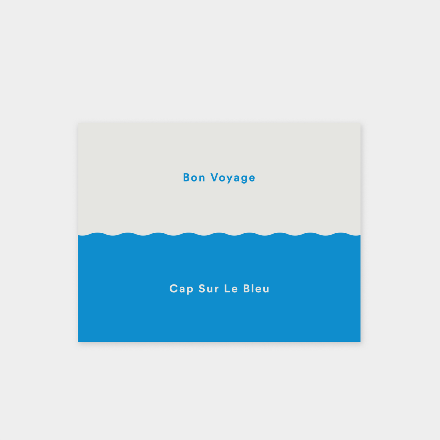 Bon Voyage XII "Cap Sur Le Bleu" Card