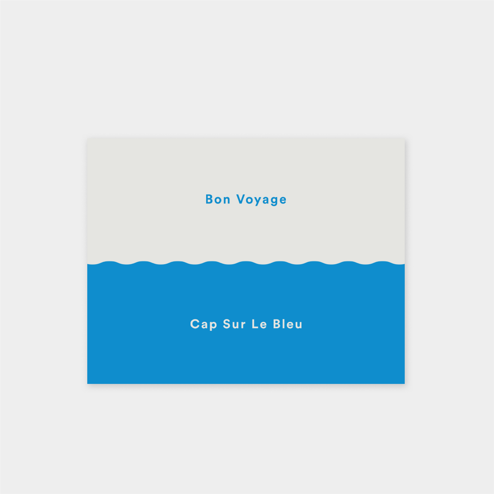 Bon Voyage XII "Cap Sur Le Bleu" Card