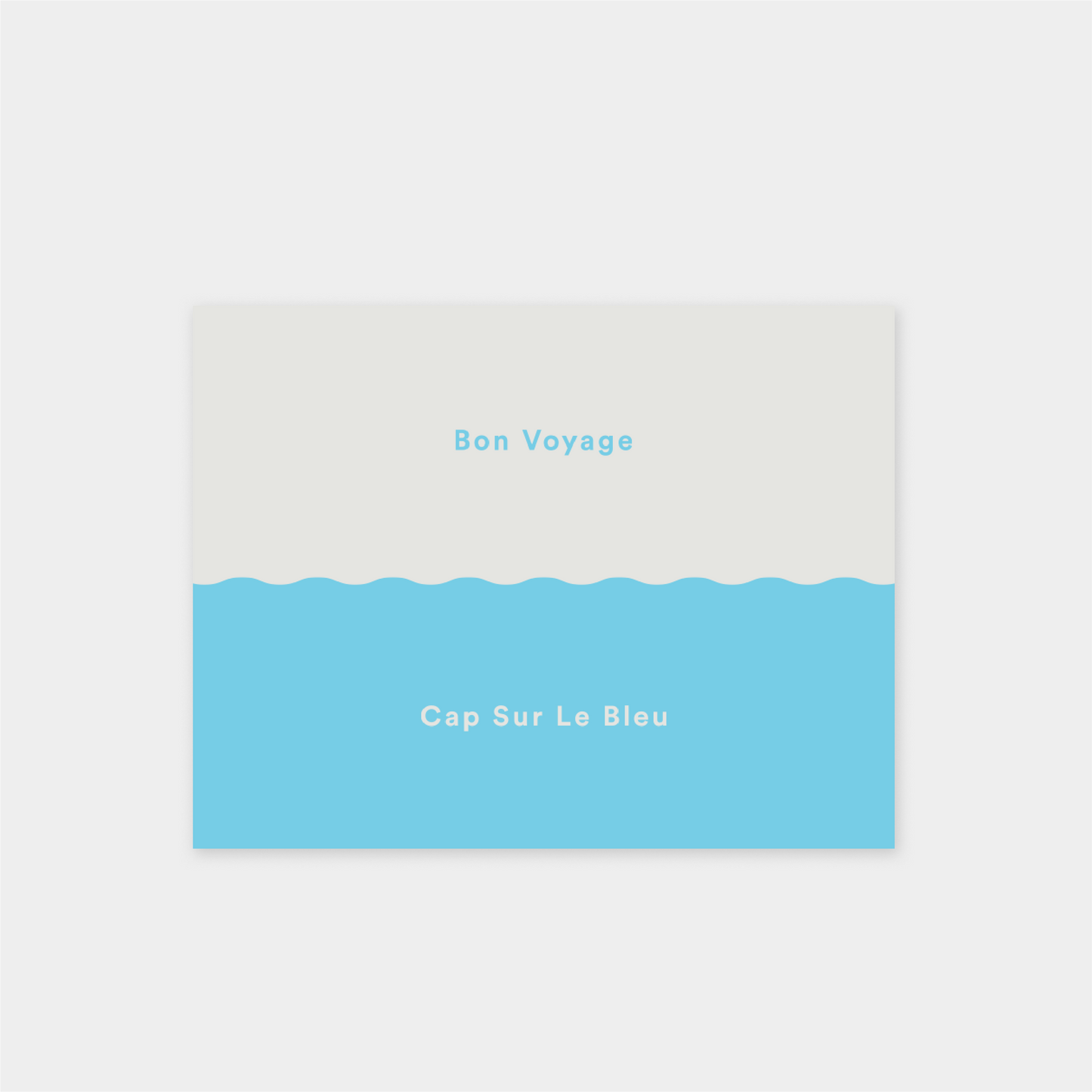 Bon Voyage XIII "Cap Sur Le Bleu" Card