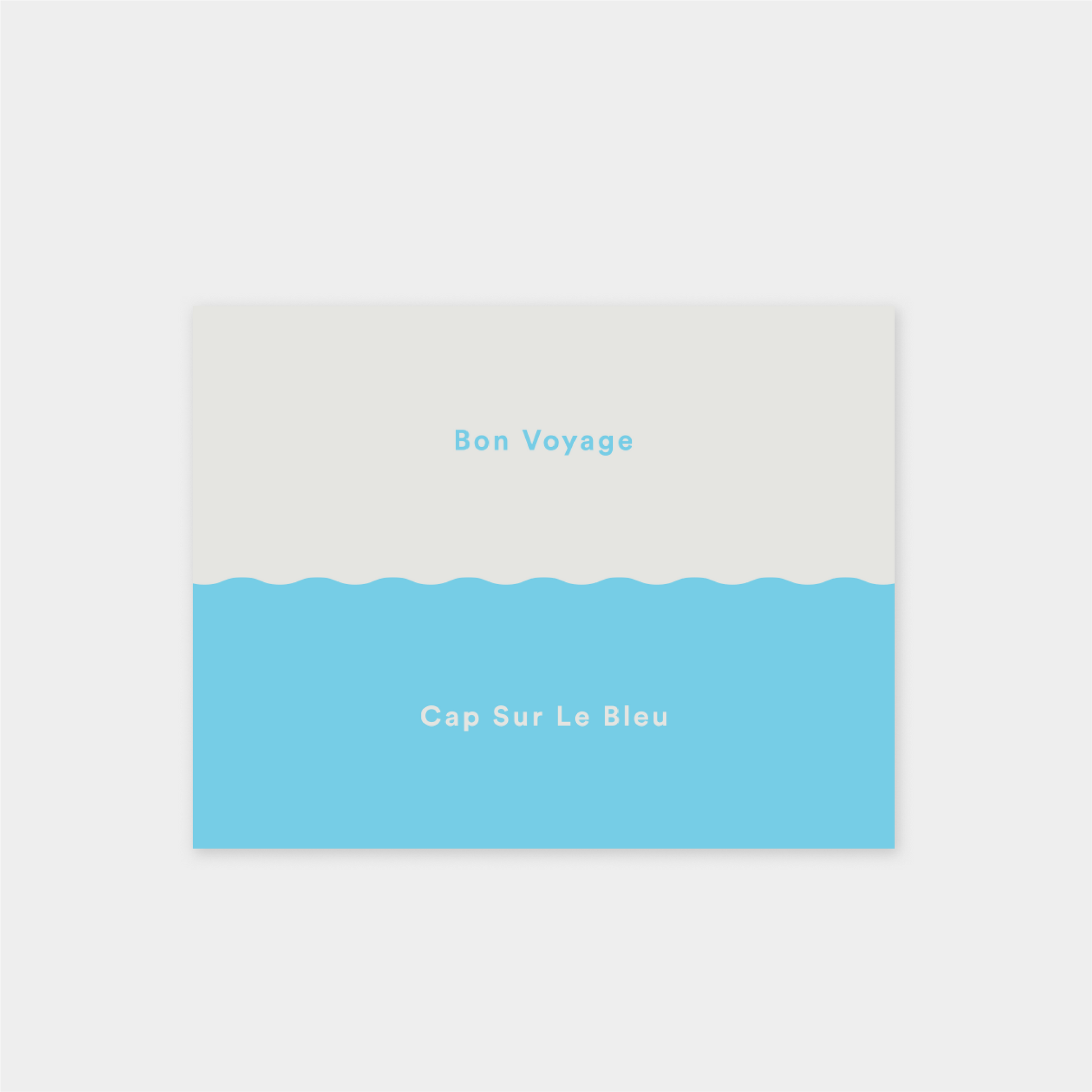 Bon Voyage XIII "Cap Sur Le Bleu" Card