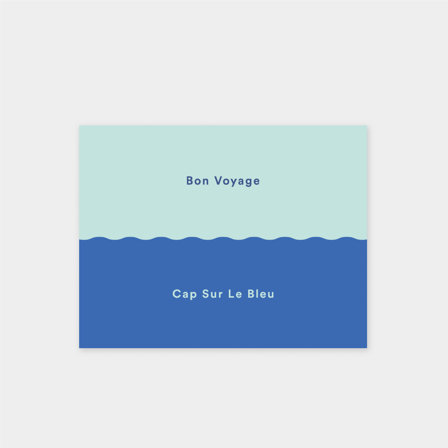 Bon Voyage XX "Cap Sur Le Bleu" Card
