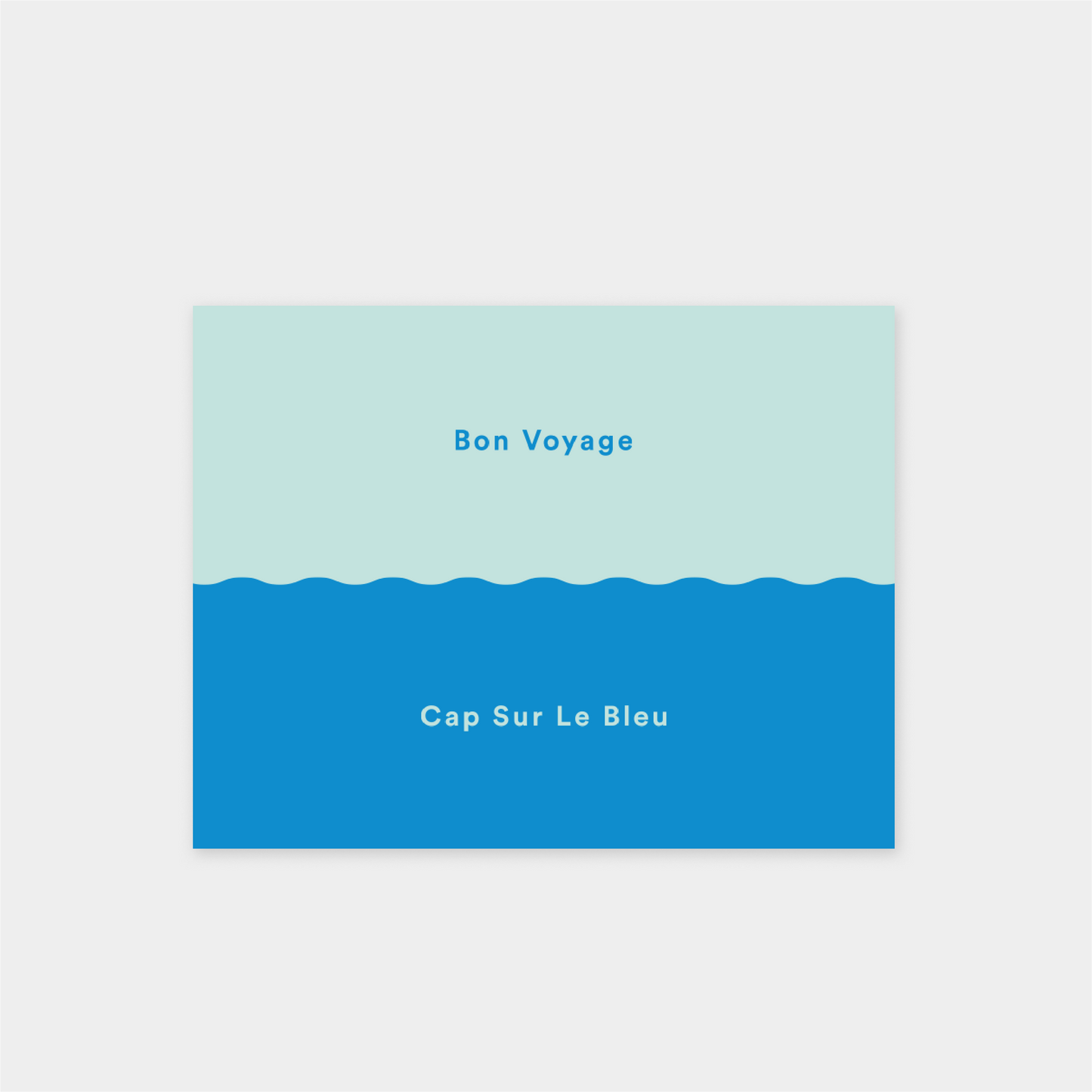 Bon Voyage XXI "Cap Sur Le Bleu" Card
