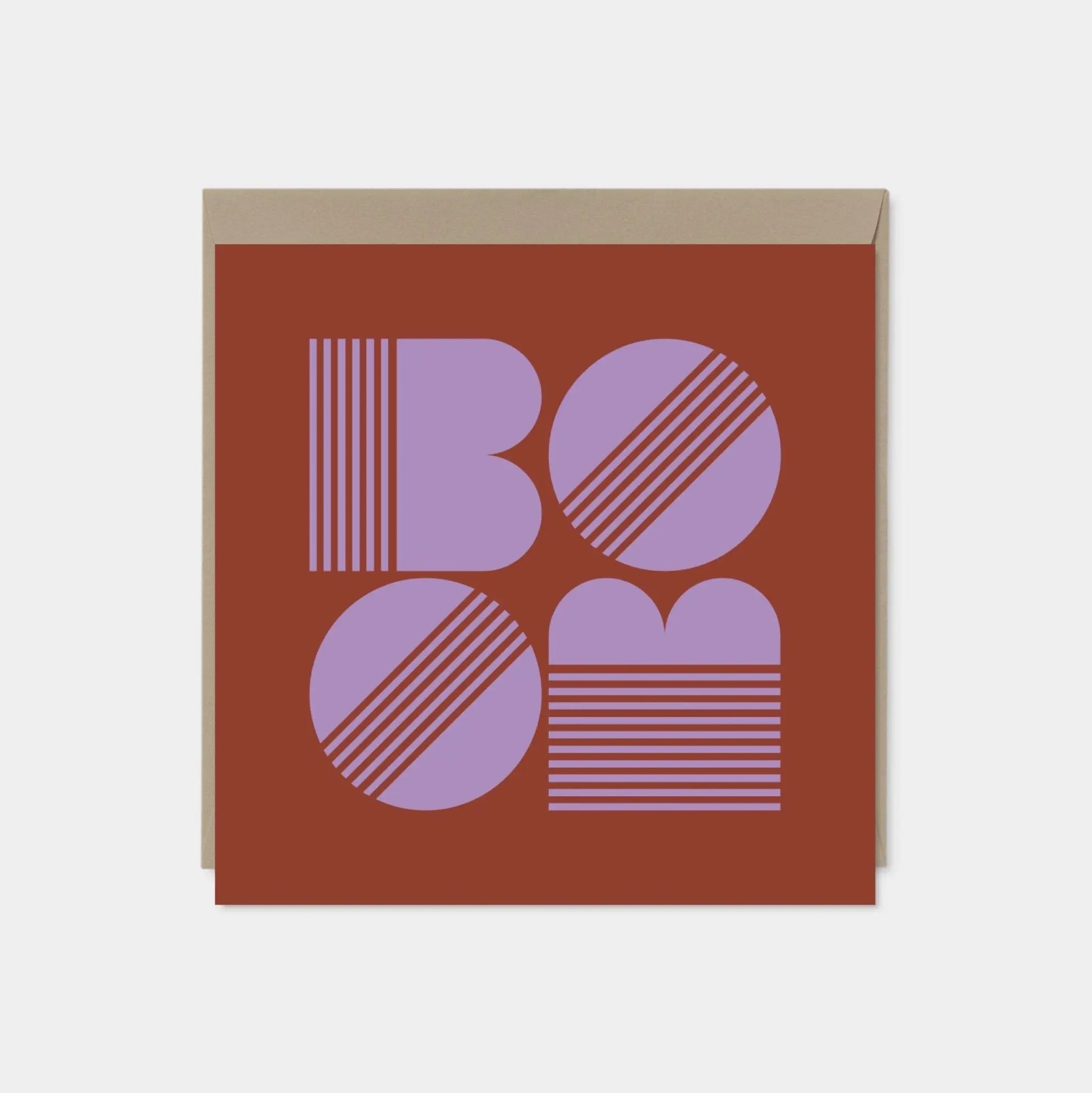 "BOOM" Boccaccio Square Card