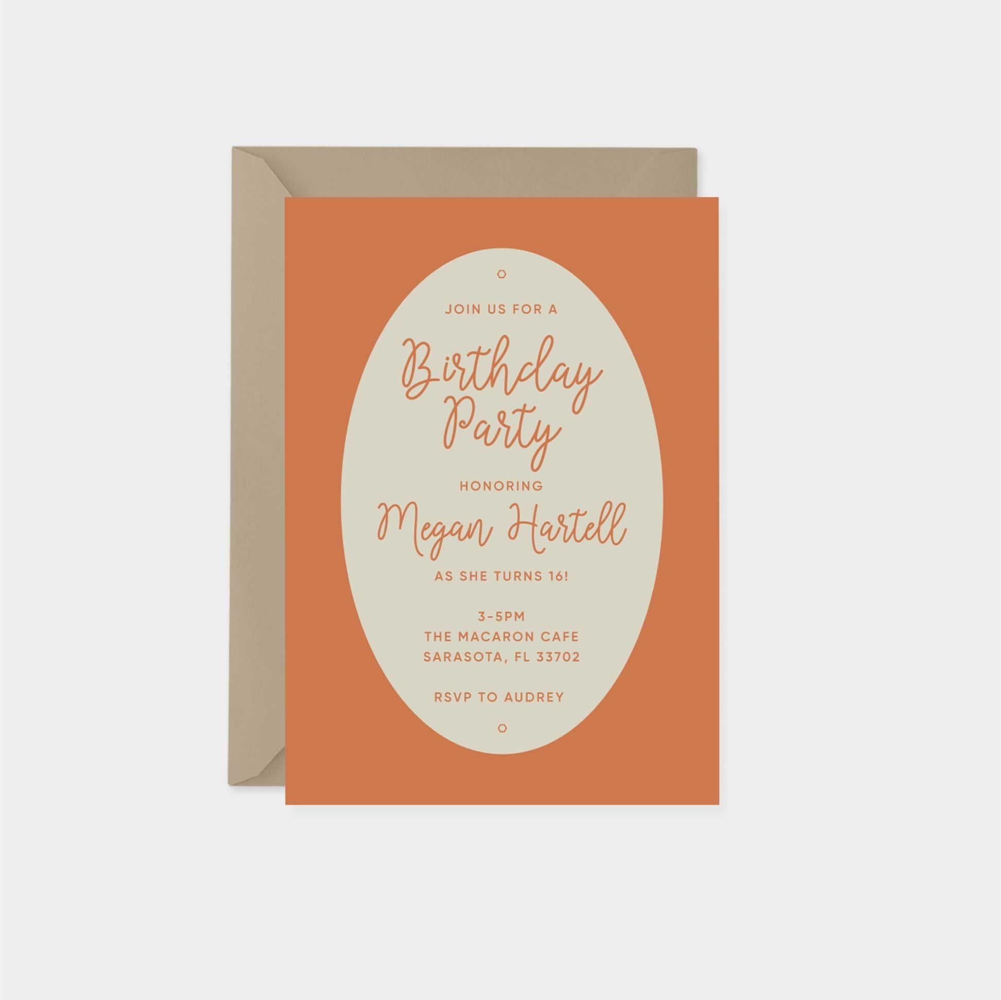 Bright Stripes Party Invitation X