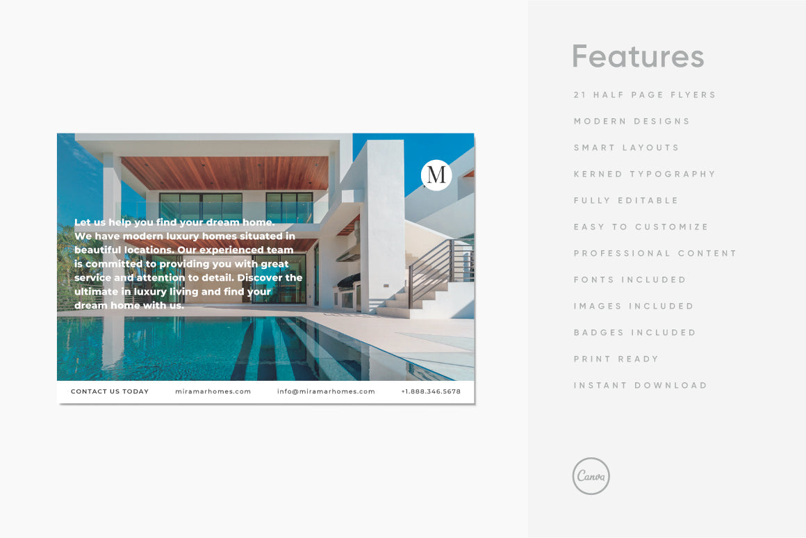 Canva Real Estate Flyer Kit