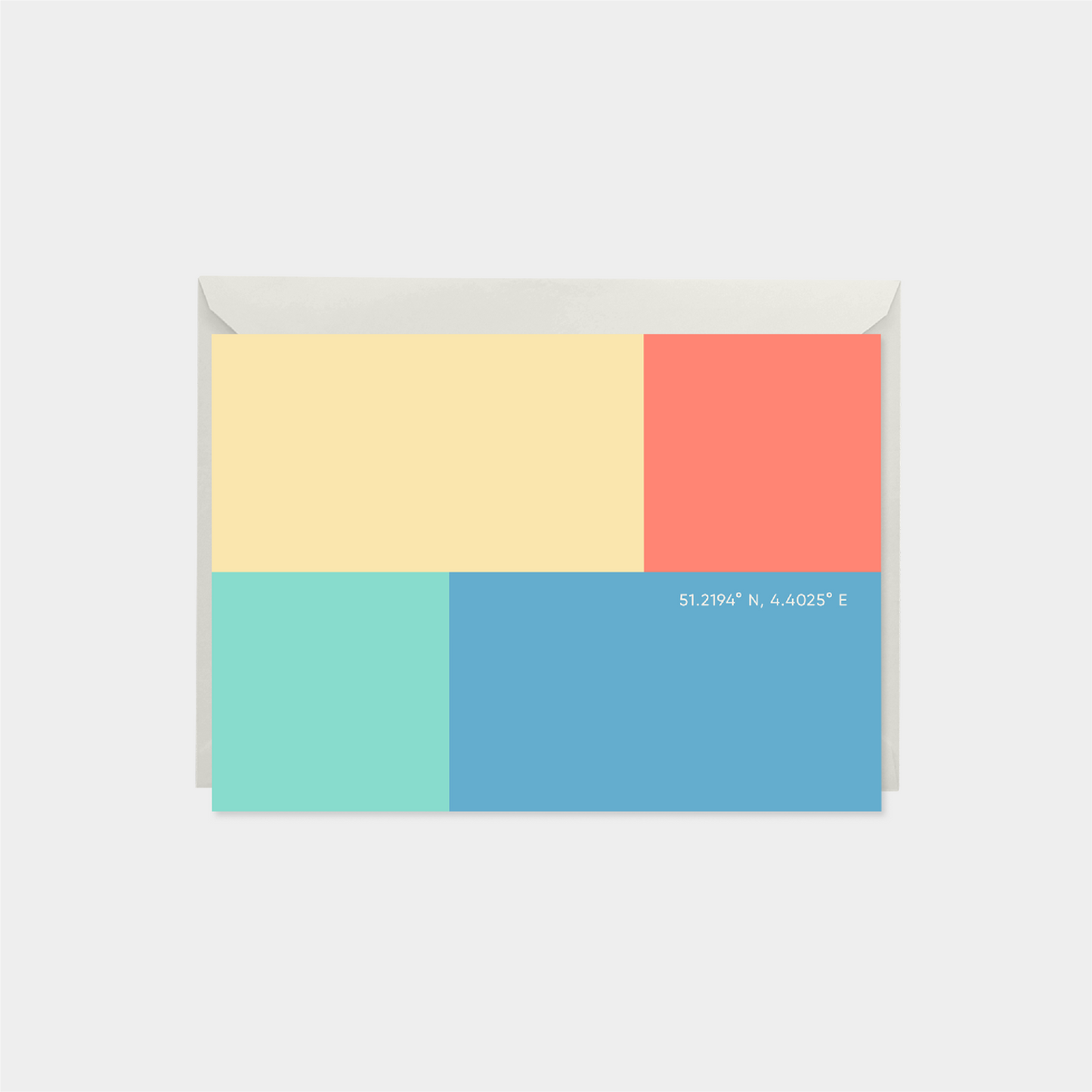 Cassis France Color Coordinates Travel Card