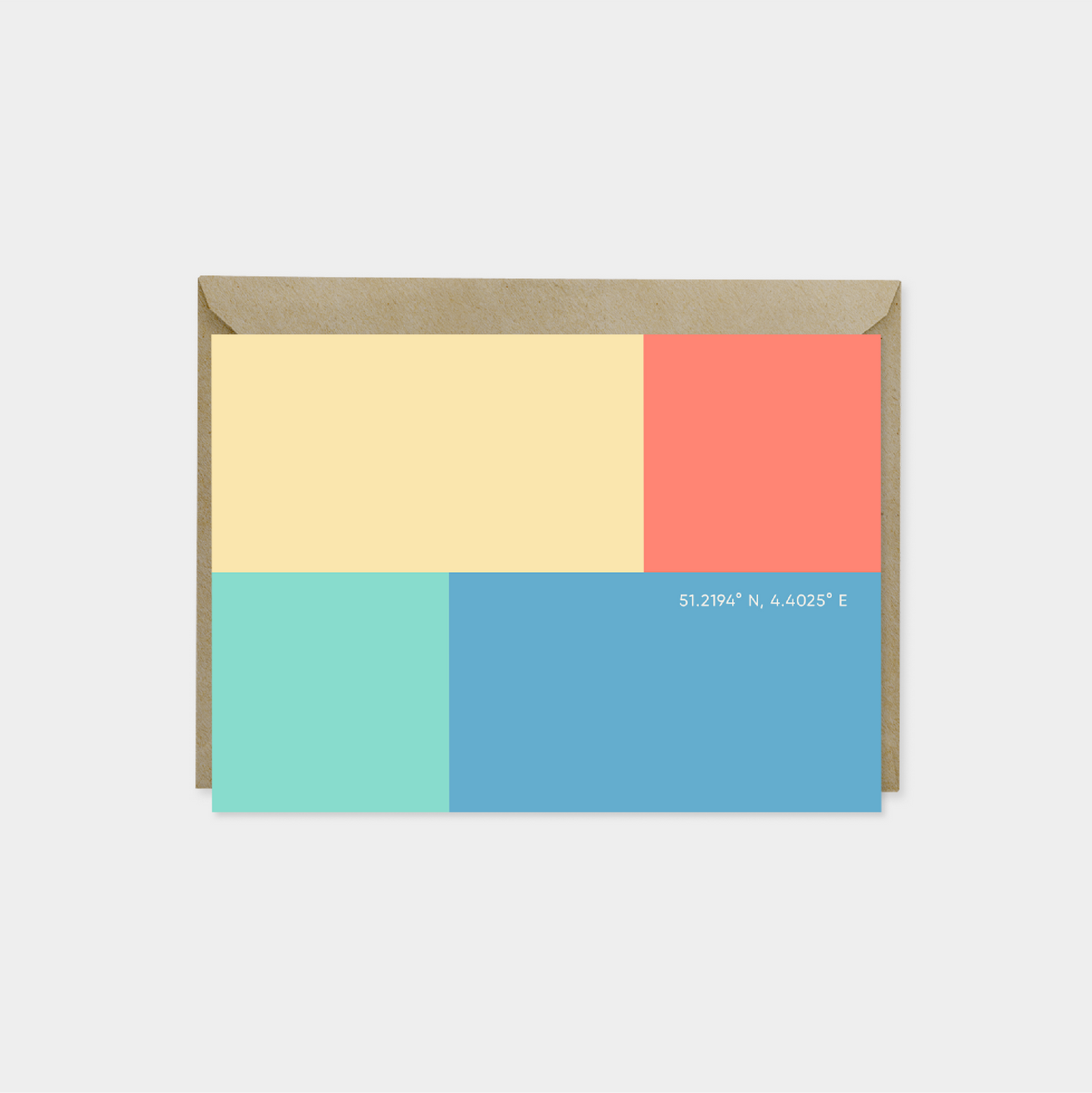 Cassis France Color Coordinates Travel Card