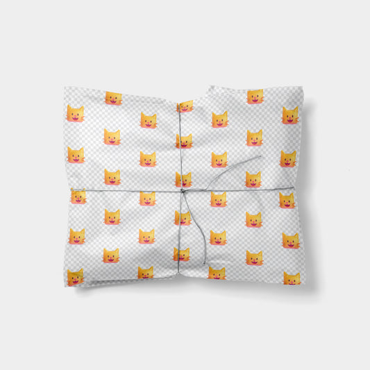 Cat Emoji Gift Wrap
