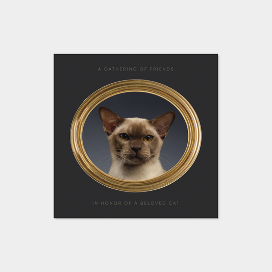 Pet Portrait Square Card