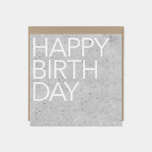 Cement Texture Birthday Card