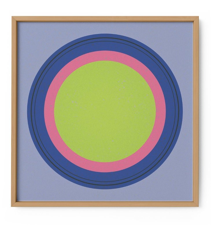 Circle Art Print IX